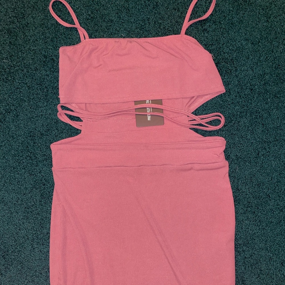 Pretty little thing cutout mini dress! Pink size 12